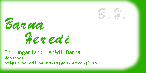 barna heredi business card